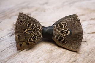 Covey Ridge Feather Bow Tie