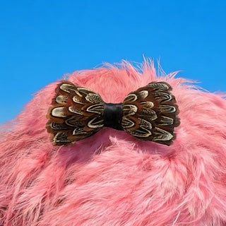 Ringneck Classic Feather Bow Tie