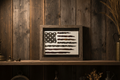 American Flag Rustic Art