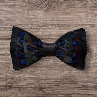 Nœud papillon en plumes Midnight Flush