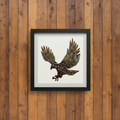 Eagle with Rustic Background