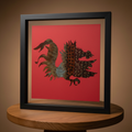 SC Gamecock feather art studio product display