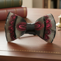 Scarlet Study Feather Bow Tie